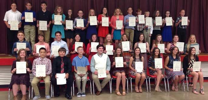 BC Middle School students inducted into NJHS - The Record Newspapers