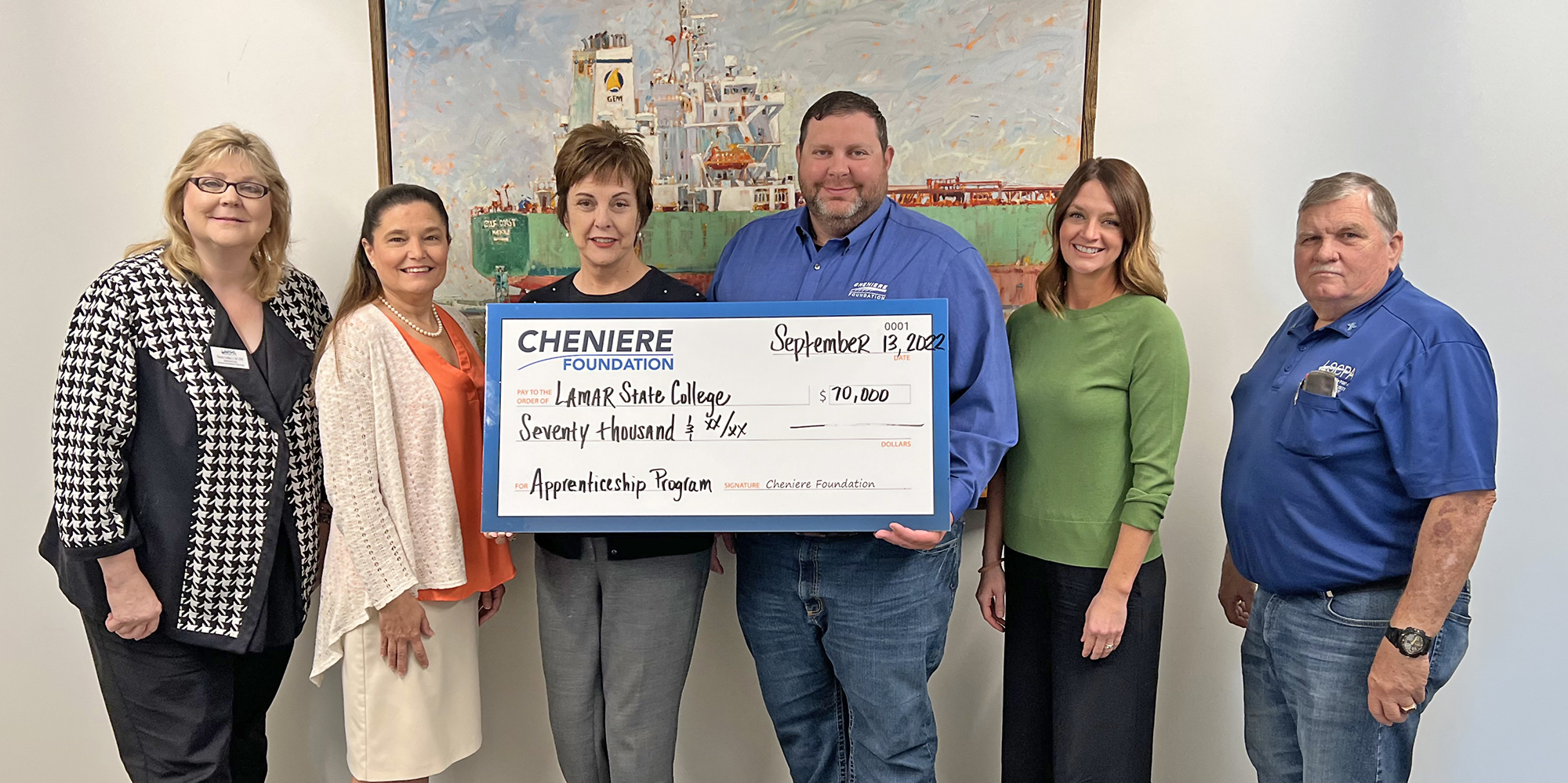 Cheniere donates $70,000 to LSCPA - The Record Newspapers