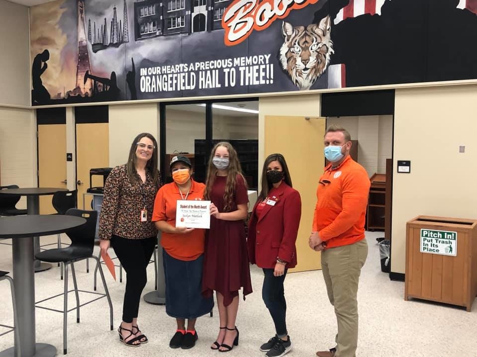 Orangefield High School September Student Of The Month Jezlyn Matlock ...